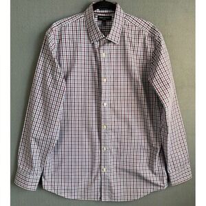 Banana Republic Shirt  Men Large Multicolor Plaid Long Sleeve Button Up Casual